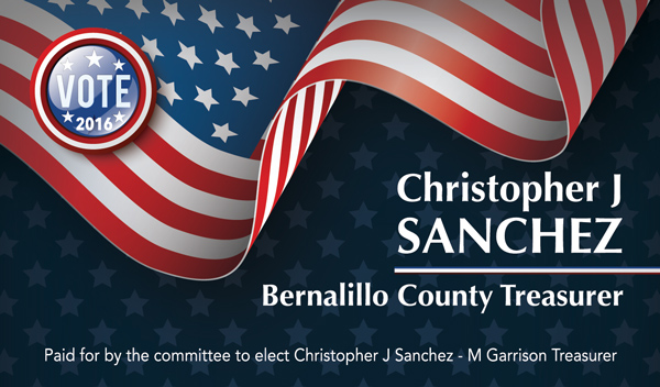 Christopher J Sanchez for Treasurer